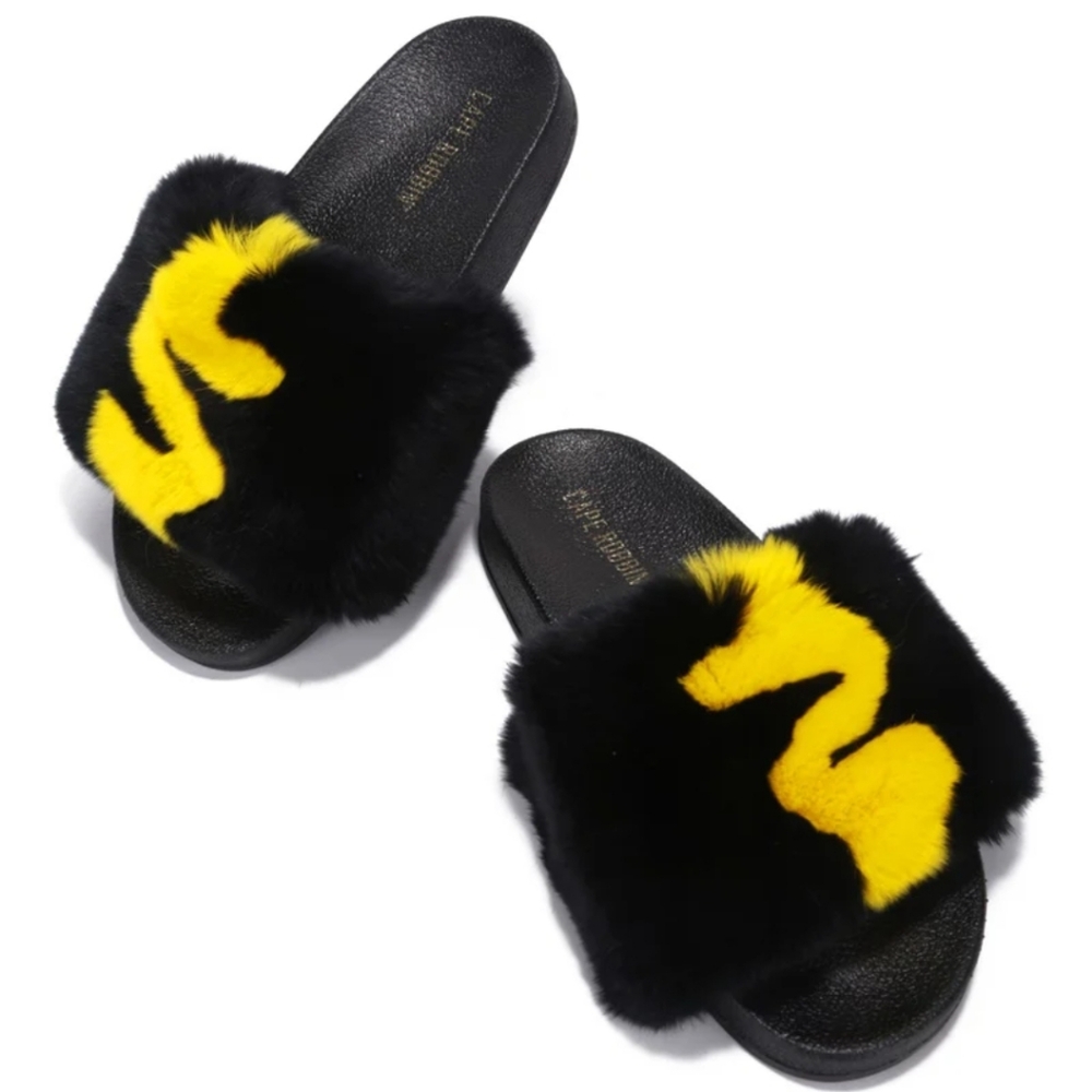 Cape Robbin Slides Faux Fur